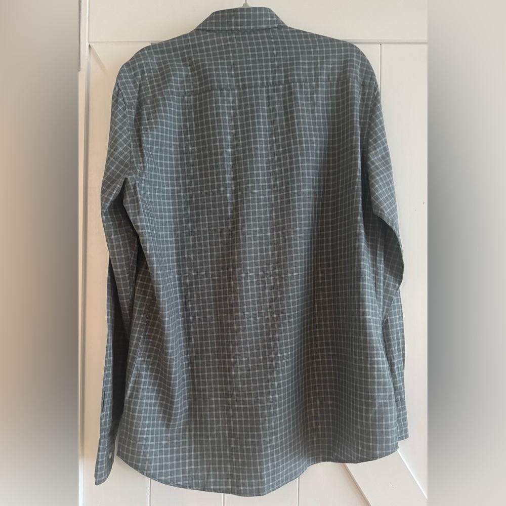 Massimo Dutti Grey Windowpane Button-Down Shirt - image 3